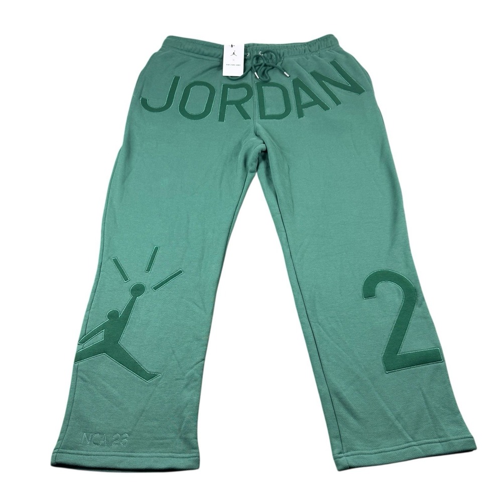 Jordan X Nina Chanel Abney Fleece Pants Green Stone FZ7518-398‎ Size XXL NWT